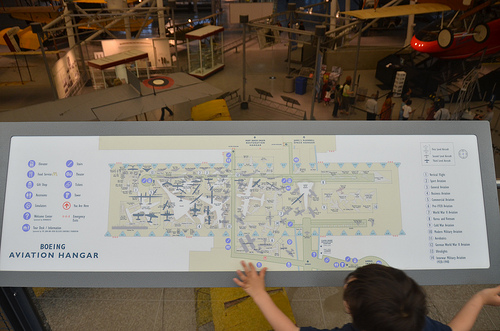 Steven F. Udvar-Hazy Center: map of the museum